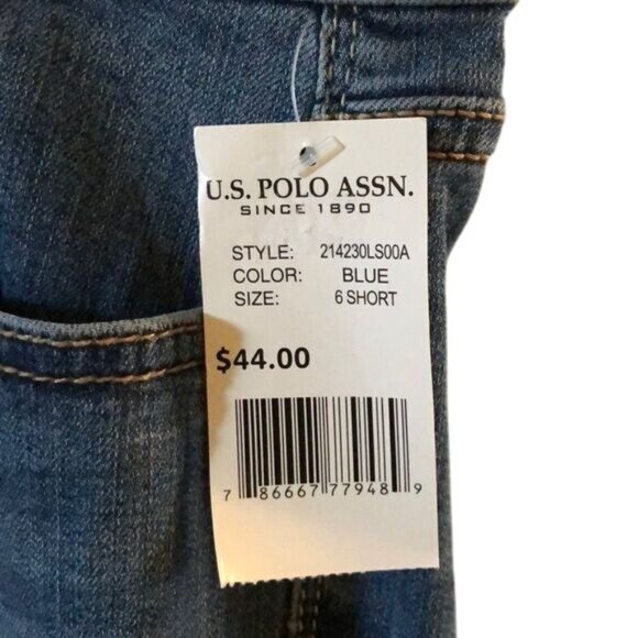 NWT Women’s U.S. Polo Skinny Jeans Size 6 Short Medium Wash - Picture 4 of 7
